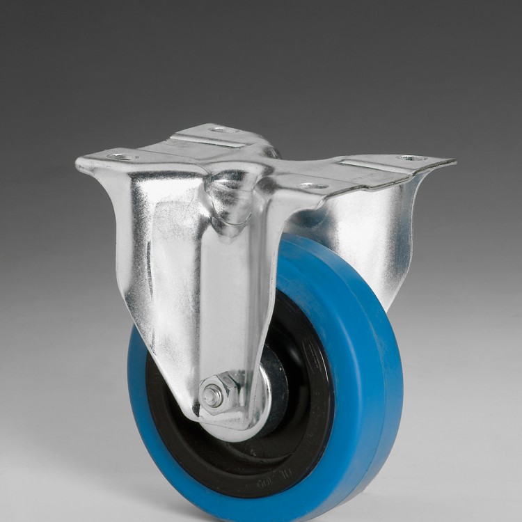 W117 – Fixed wheel 100 Ø elastic rubber