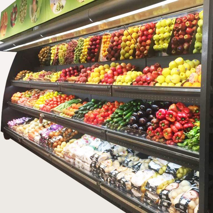 estantes para frutas y verduras